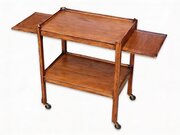 1930s Oak Two-Tier Occasional Side Table / Trolley