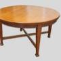 A Large Arts & Crafts Oak Circular Dining Table