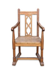 Arts & Crafts Neo Gothic Craftsman Hall Armchair