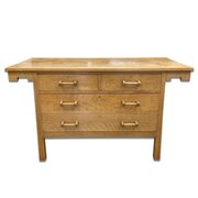 Arts & Crafts Oak Chest Of Drawers By Liberty & Co
