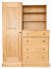 Cotswold School Oak Combination Wardrobe