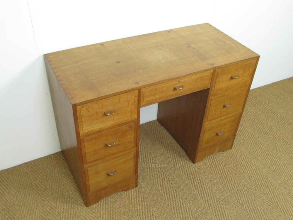 Antiques Atlas Cotswold School Oak Desk By Fred Gardiner