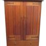 Heals Arts & Crafts Fitted Oak Wardrobe