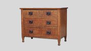 Heals Arts & Crafts Oak St Ives Chest Of Drawers