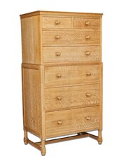 Heals Limed Oak Chest On Chest Of Drawers
