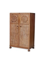 Heals Limed Oak Fitted Dwarf Wardrobe