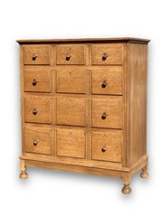 Pair of Heals Arts  Crafts Oak Chest of Drawers