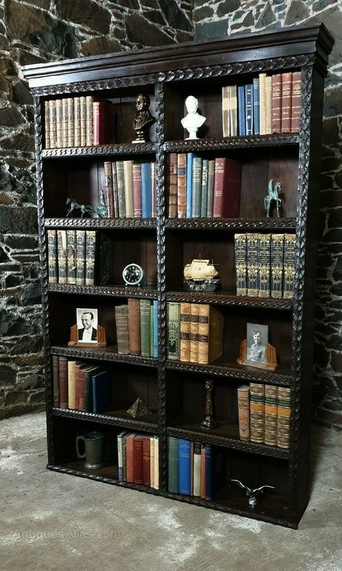 Bookcase Book Shelves Books Library Victorian 1840 Antiques Atlas