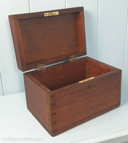 Antiques Atlas Chest Box Trunk Victorian Mahogany 1880 Antique