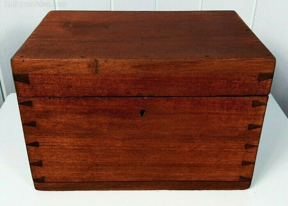 Antiques Atlas Chest Box Trunk Victorian Mahogany 1880 Antique