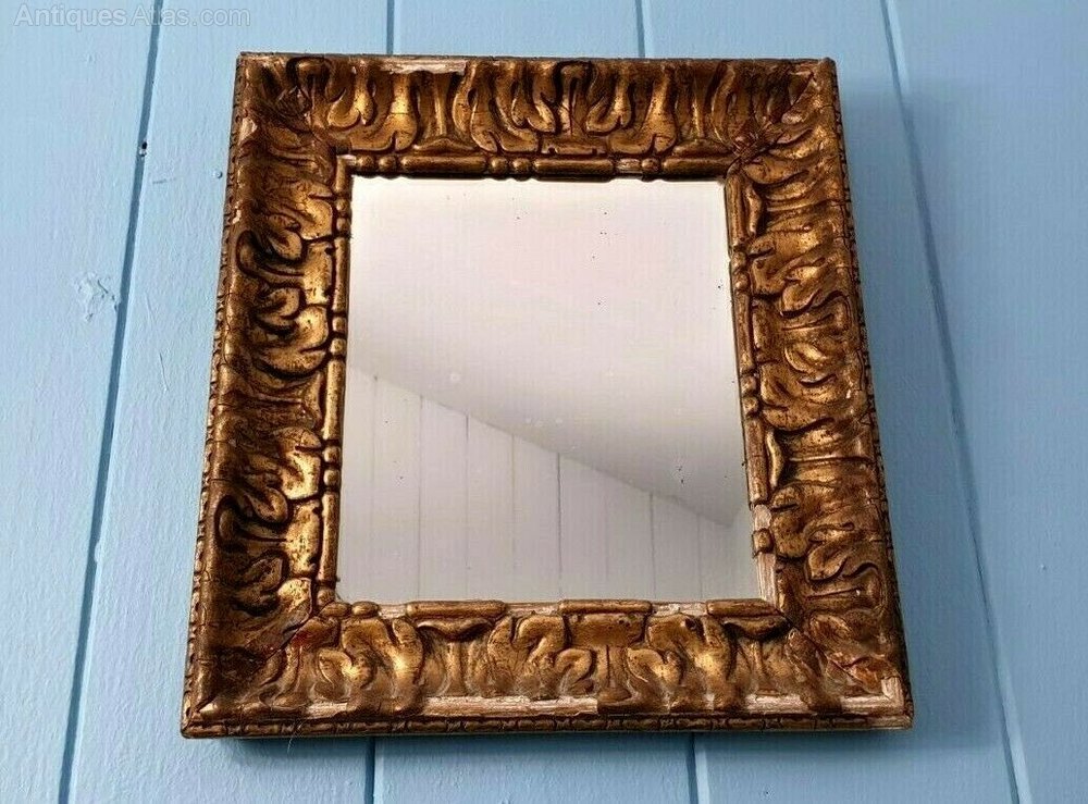 Antiques Atlas Mirror Georgian 1820 Glass With Wood Plaster Frame Antiques Atlas Mirror Georgian 1820, Vintage Plaster Frame Mirror