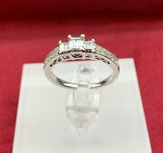 18 Carat Diamond White Gold Ring