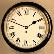 Ebonised Fusee Wall Clock