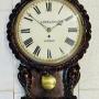 Fine Georgian Drop Dial Fusee Wall Clock