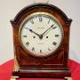 George III Single Pad Top Mahogany Bracket Clock
