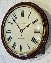 Georgian Fusee Dial Wall Clock, Bridport