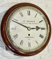 John Walker Clock, Early Small Lovely Fusee Wall Clock