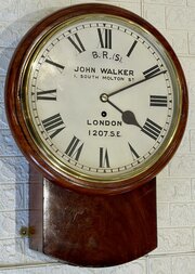 John Walker Southern Railway Fusee Clock, Stunning