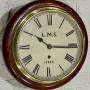 L.M.S Fusee Railway Dial Wall Clock, Superb