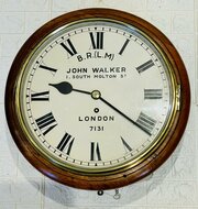 LMS John Walker Fusee Railway Clock, Gorgeous