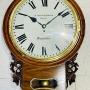 Large Oak Fusee Drop Dial Clock, Magnificent