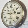 Small John Walker Railway Dial Fusee Clock, Stunning