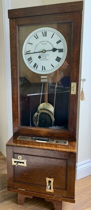 Time Recorder Fusee Wall Clock 