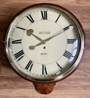 Wooden Dial Regency Fusee Wall Clock - Stunning