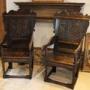 A rare pair of 17th century Yorkshire Oak wainscot