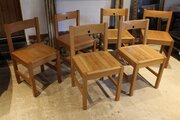 Chairs Handmade Light Oak Set Of Six Stunning