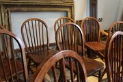 Chairs Rare Set Of 10 Edwardian Elm Windsor C1910