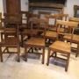 Chairs rare set of 10 Irish Oak Clogher Union 1870