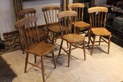 Chairs Set Of Six Victorian Windsor Dining C1870