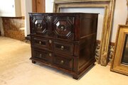 Chest Of Drawers Exceptional Charles II Oak C1680