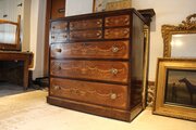 Chest Of Drawers Fine Inlaid Rosewood Victorian