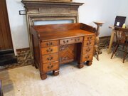 Desk Arts And Crafts Oak Gothic C Wilkinson & Son 
