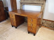 Desk Fine Art Deco Walnut Desk By Gillows C1925