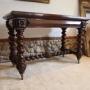 Desk writing table side hall console Victorian Oak