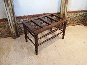 Luggage Rack Or Stand Walnut Victorian Schoolbred