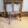 Table chair very rare primitive Pine George III