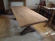 Table Large French Monastic Oak Refectory C1880