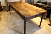 Table Refectory Farmhouse Rare Burr Oak Seats 8