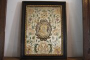 Very Rare 17th Century Silk Embroidery Panel C1690