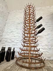 Antique French Bottle Drying Rack