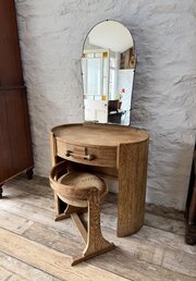 Art Deco Limed Oak Bedroom Set