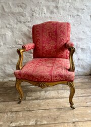 Louis Xv Gilt Armchair 