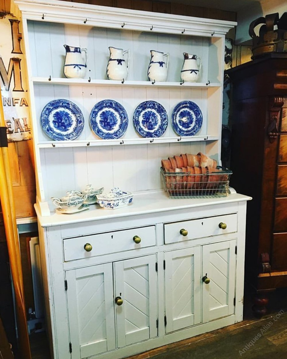 Painted Pine Dresser Antiques Atlas