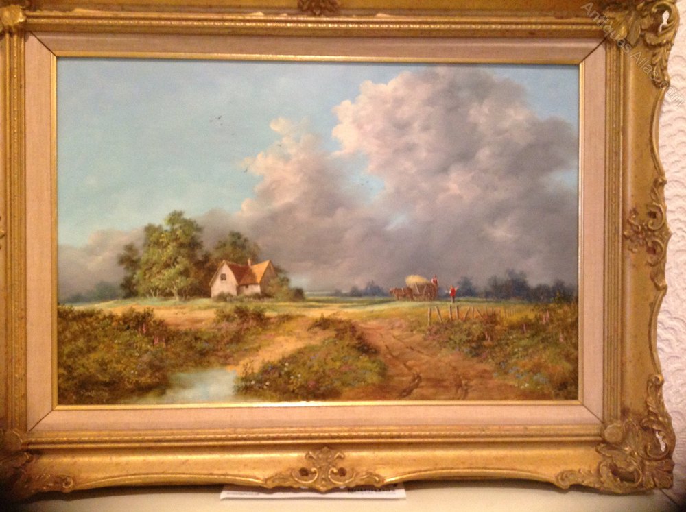 Antiques Atlas - Noel Ripley Oil Painting, An Idyllic Country Scene