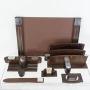 Art Deco Desk Set Macassar Ebony and Chrome French