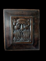 17th Century Panel Green Man - Elf